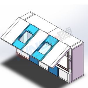 上翻自動(dòng)門(mén)高低溫箱制作完成交付湖北用戶(hù)